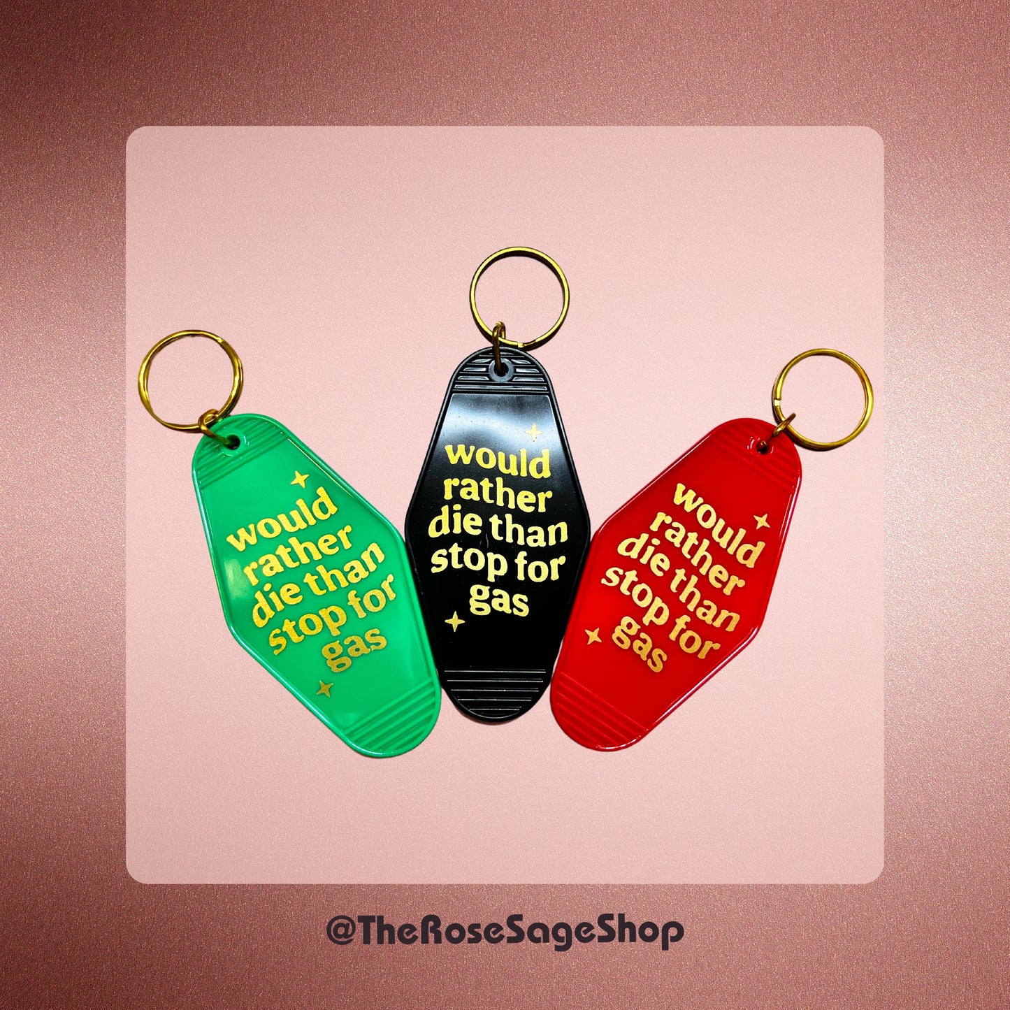 Retro Motel Keychain