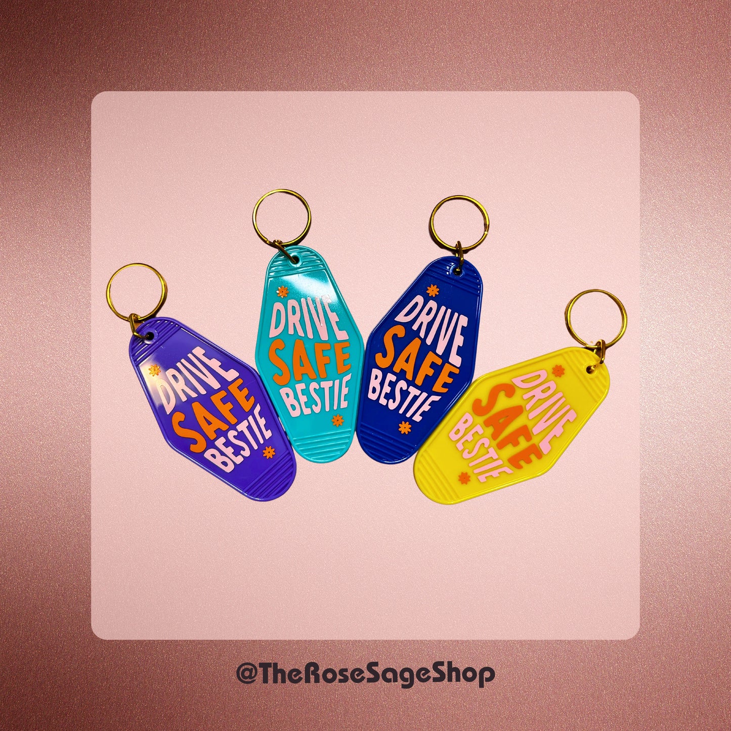 Retro Motel Keychain