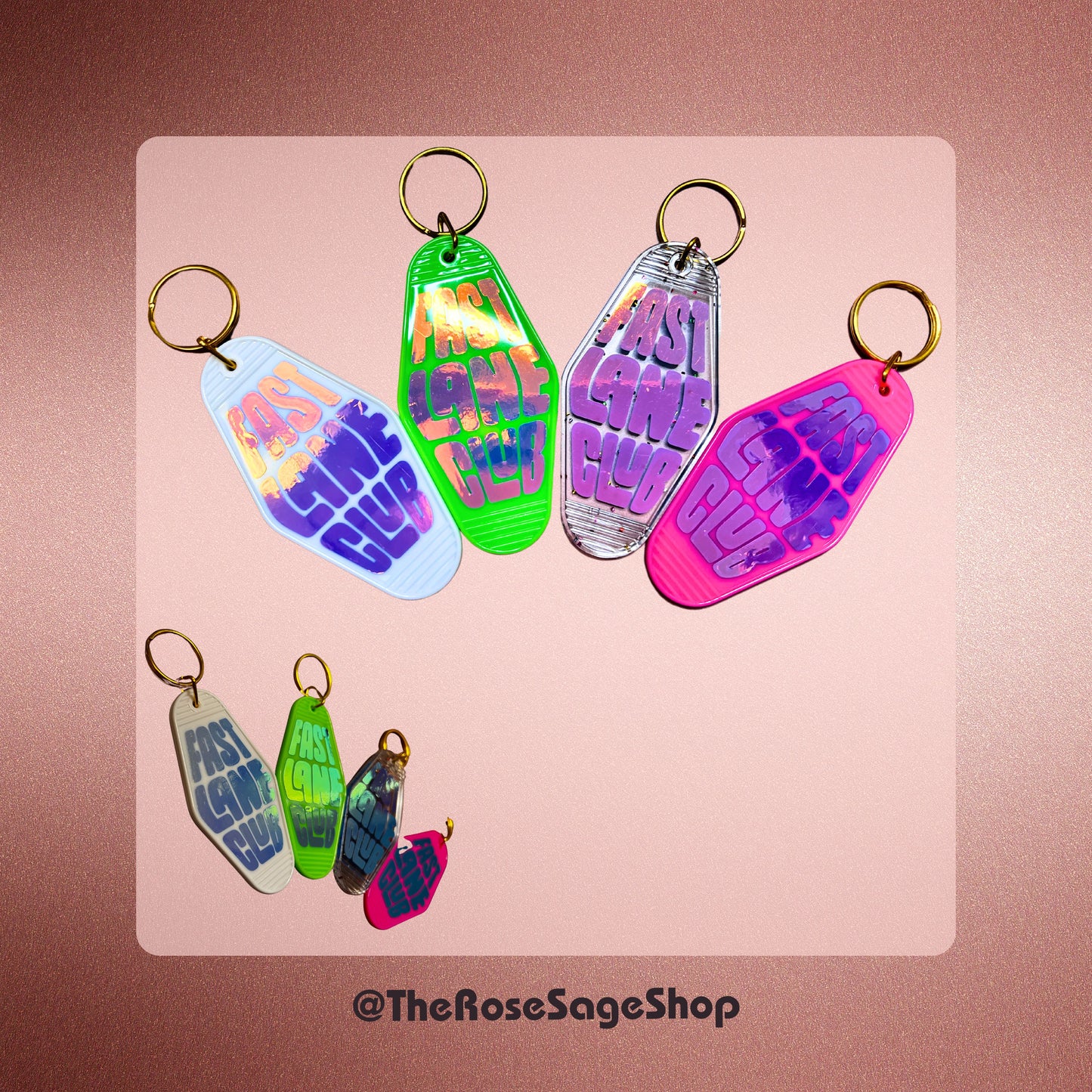 Retro Motel Keychain